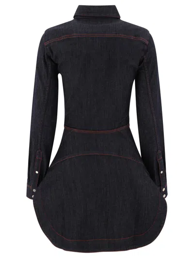 Alaïa Denim Shirt Dress Dresses