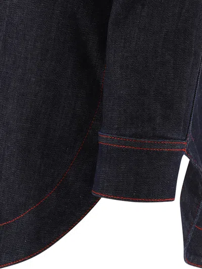 Alaïa Denim Shirt Dress Dresses