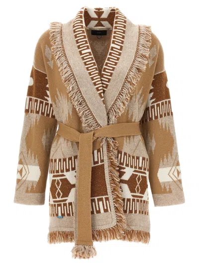 Alanui Icon Cashmere And Linen Blend Cardigan