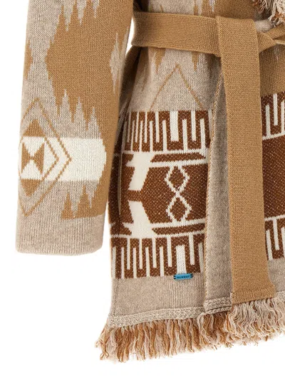 Alanui Icon Cashmere And Linen Blend Cardigan