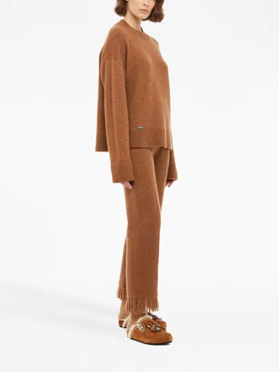 Alanui Ribbed-edge Cashmere-blend Jumper