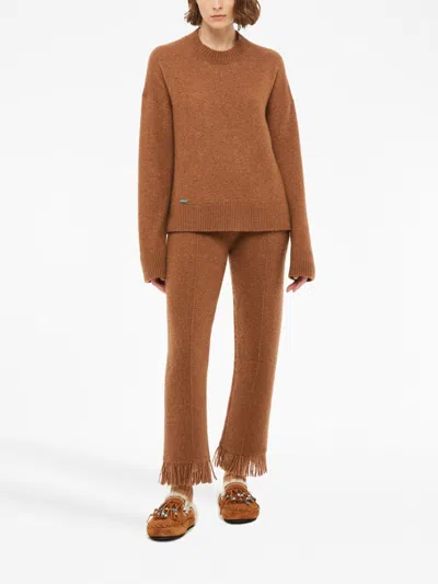 Alanui Ribbed-edge Cashmere-blend Jumper