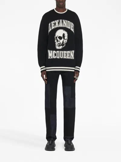 Shop Alexander Mcqueen Alexander Mc Queen Logo Organic Cotton Sweatshirt