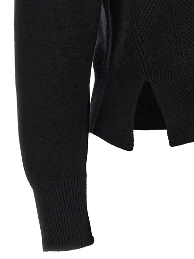 Alexander Mcqueen Chevron Corset Sweater In Wool
