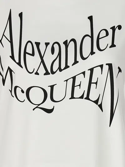 Alexander Mcqueen Alexander Mc Queen Logo Print T Shirt In White