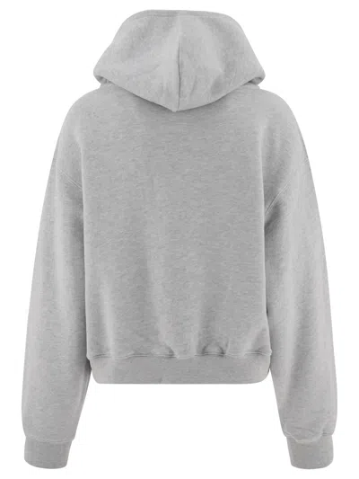 Shop Alexander Wang Puff Logo Hoodie In Structured Terry