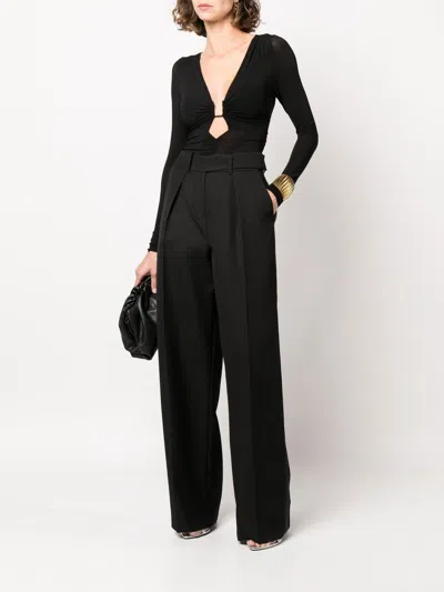 Alexandre Vauthier High Waist Wool Tailored Trousers