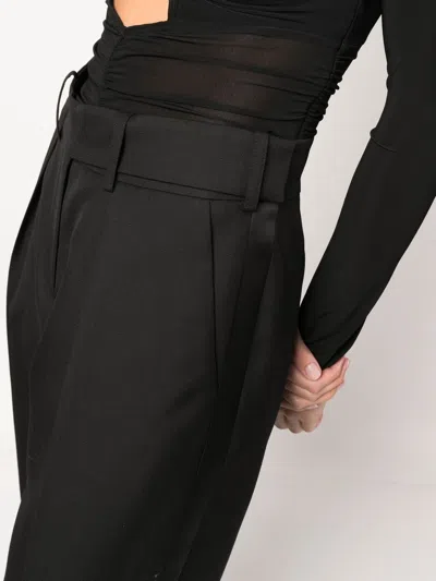 Alexandre Vauthier High Waist Wool Tailored Trousers