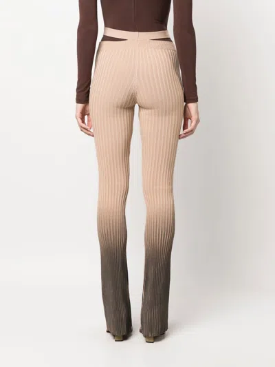 Andrea Adamo Printed Cut-out Trousers
