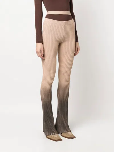 Andrea Adamo Printed Cut-out Trousers