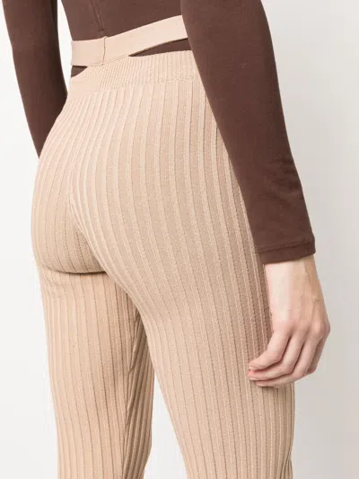 Andrea Adamo Printed Cut-out Trousers