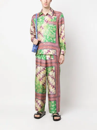 Aries Printed Silk Trousers