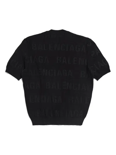 Balenciaga Logo-embroidered Cropped Top