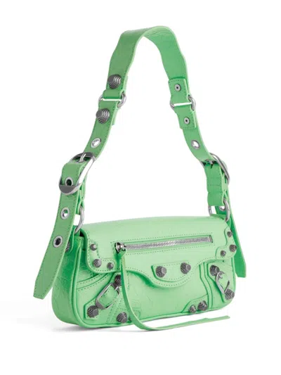 Balenciaga Women Light Green Leather Le Cagole Sling Xs Shoulder Bag