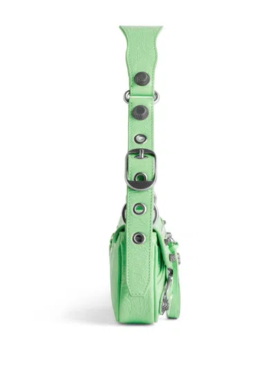 Balenciaga Women Light Green Leather Le Cagole Sling Xs Shoulder Bag