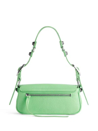 Balenciaga Women Light Green Leather Le Cagole Sling Xs Shoulder Bag