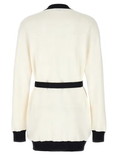 Bally Logo Jacquard Belted Cardigan