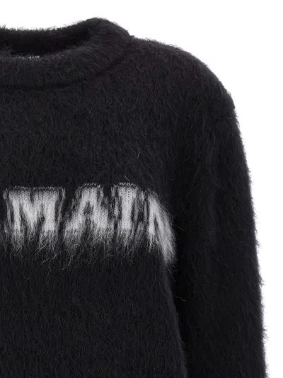 Balmain Logo-print Jumper In Black