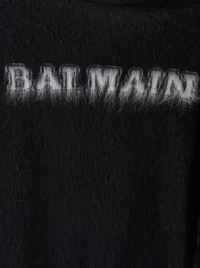 Balmain Logo-print Jumper In Black