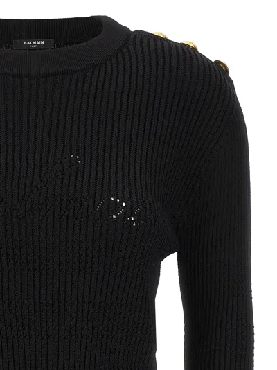 Balmain Black Crewneck Sweater