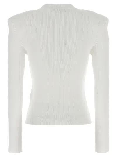 Shop Balmain Logo Button Sweater