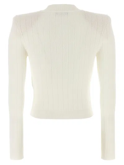 Balmain Women Buttoned V-necked Cardigan