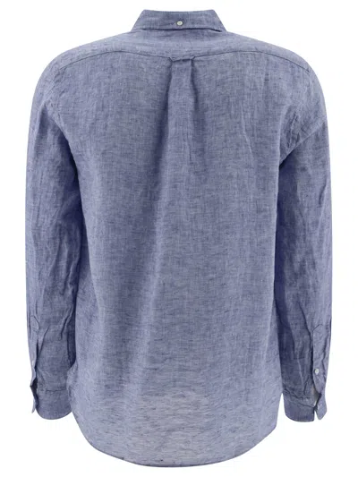 Beams Button-down Collar Linen-chambray Shirt