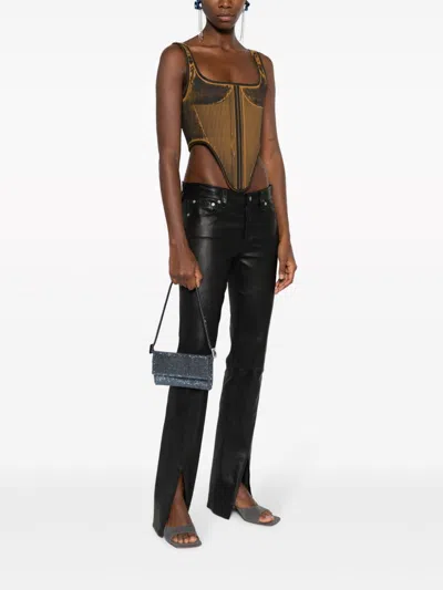 Benedetta Bruzziches Crystal-embellished Clutch Bag With Adjustable Strap
