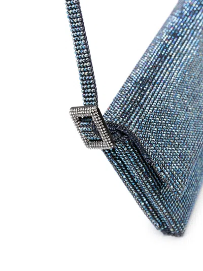 Benedetta Bruzziches Crystal-embellished Clutch Bag With Adjustable Strap