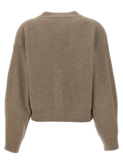 Shop Brunello Cucinelli Sequin Cardigan