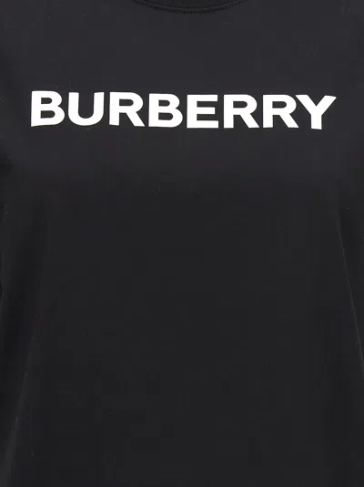 Burberry Black T-shirt With Bold Logo Design