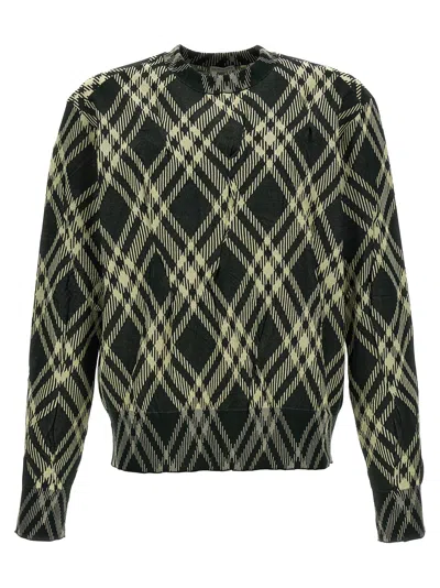 Burberry Check Cotton-blend Sweater