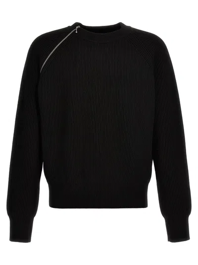 Burberry Wool Pullover With Decorative Zip