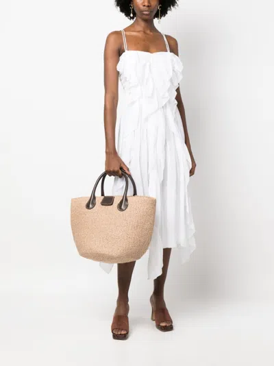 【送料&関税込】Raffia Large Palma ChloAC X Eres Shopping Ba Chloe X Eres Chloé X Eres Palma Raffia Shopping Bag In Brown