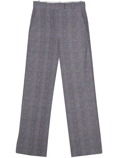 Circolo 1901 Check-pattern Straight-leg Trousers