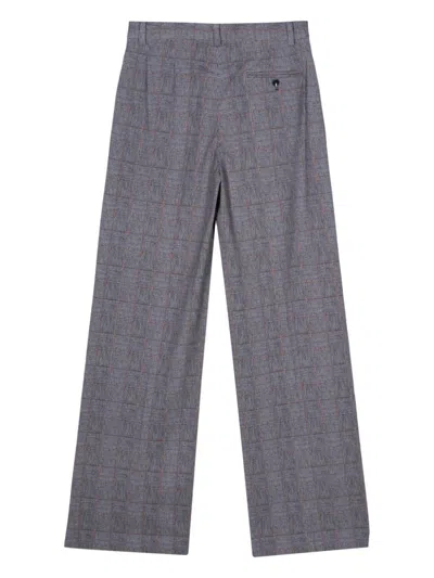 Circolo 1901 Check-pattern Straight-leg Trousers