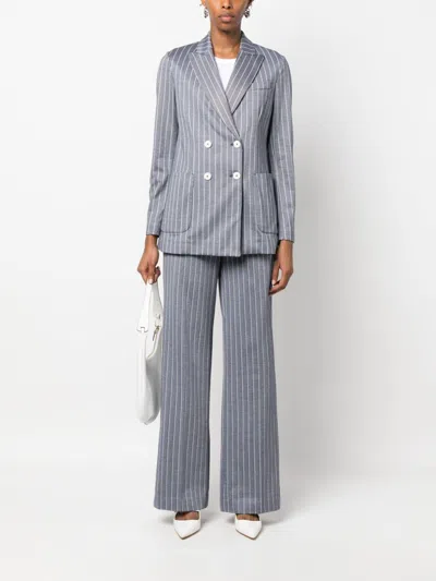 Circolo 1901 Pinstripe-pattern Flared Trousers