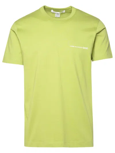 Shop Comme Des Garçons Shirt Green Cotton T Shirt