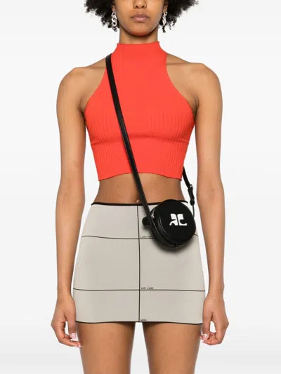Courrèges Courreges Re Edition Leather Circle Bag