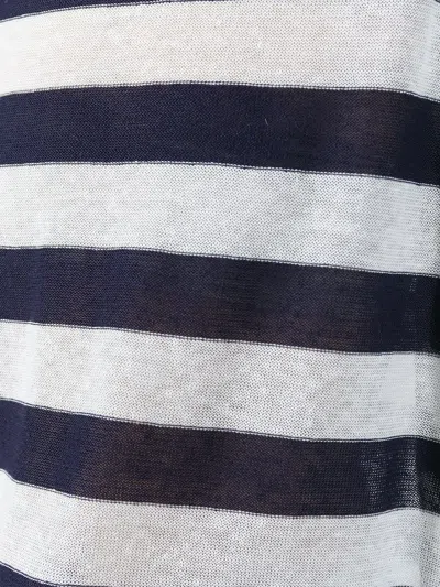Daniela Gregis Striped Cotton Boat Neck Sweater