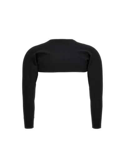 Dolce & Gabbana Black Black Cropped Cardigan