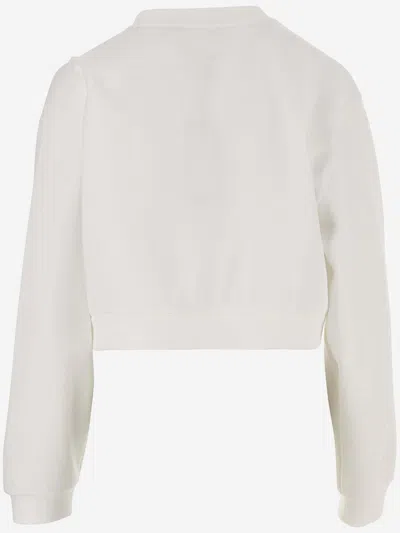 Shop Dolce & Gabbana Cotton Blend Sweatshirt With Logo