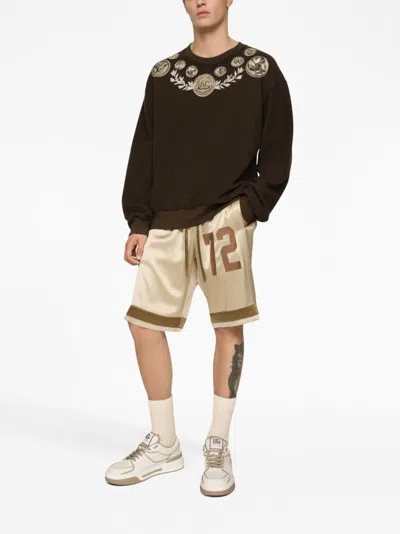 Shop Dolce & Gabbana Printed Cotton Sweatshirt