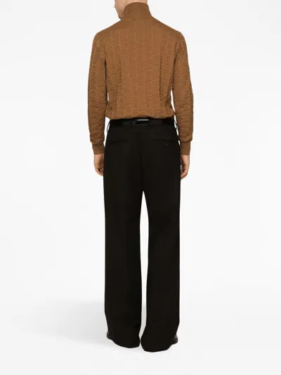 Dolce & Gabbana High Neck Silk Sweater