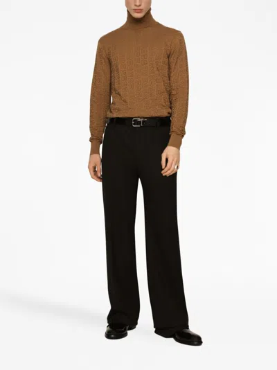 Dolce & Gabbana High Neck Silk Sweater