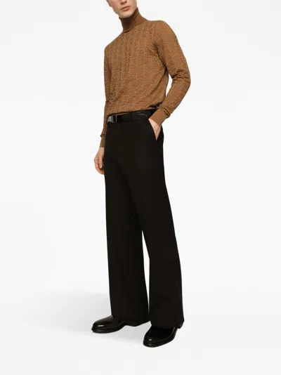 Dolce & Gabbana High Neck Silk Sweater