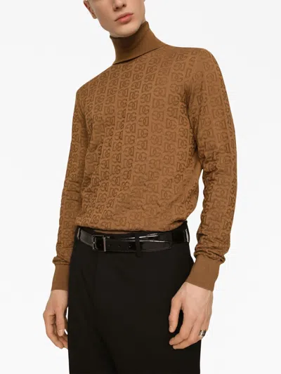 Dolce & Gabbana High Neck Silk Sweater