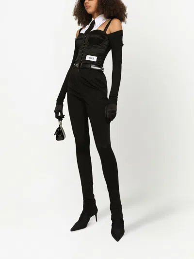 Dolce & Gabbana Kim Pants Cady Woman Pants Black Size 8 Acetate
