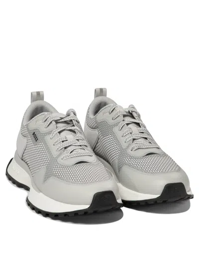 Hugo Boss Boss Jonah Fabric Low-top Sneakers In White