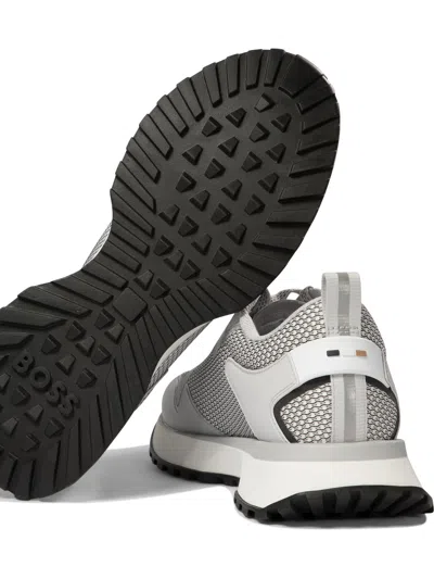 Hugo Boss Boss Jonah Fabric Low-top Sneakers In White